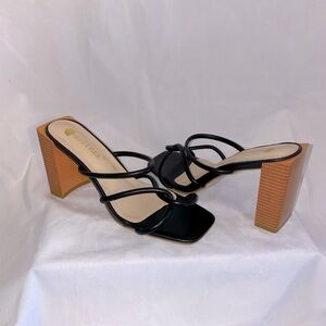 Bigtree Black Strap Sandals